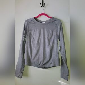 Old Navy  Charcoal Long Sleeve Women's Tee With Thumb Holes